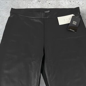 Clara Sun Woo Pants Women’s XL Black Liquid Leather Emo Goth Rave Club NEW 163